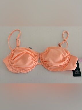 New With Tags Wild Fable Peach Underwire Bikini Top Large